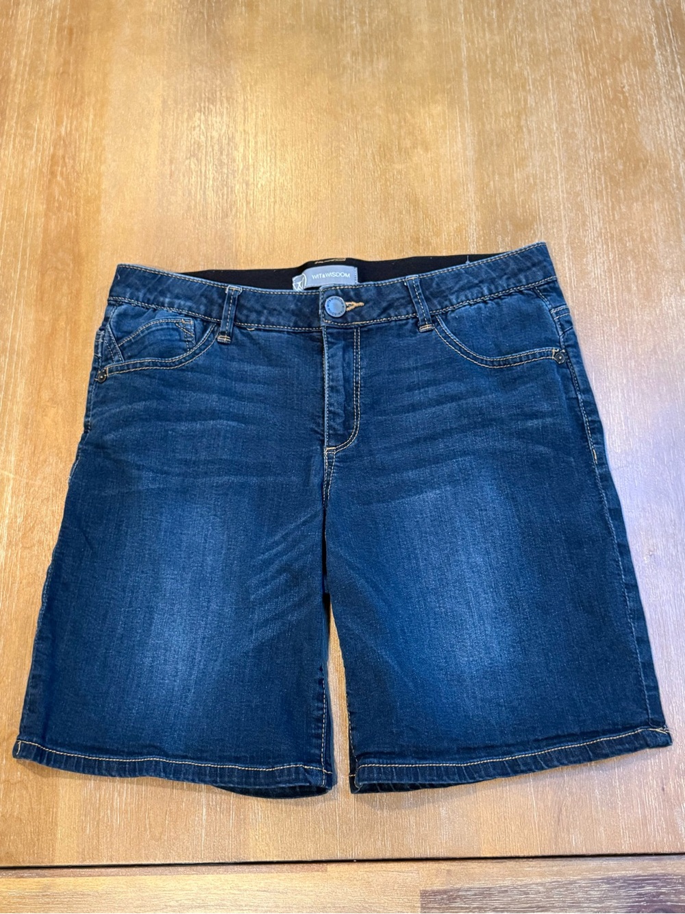 Wit and Wisdom ‘Ab’ solution Blue Denim Shorts Size 8